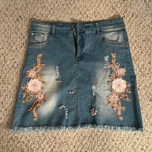 Jean skirt